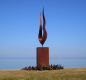 Preview: Flame garden artwork stainless steel
